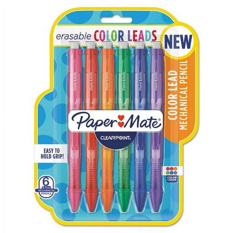 Clearpoint Color Mechanical Pencils, 0.7 mm, Assorted Lead/Barrel Colors, 6/Pack | Bundle of 2 Packs