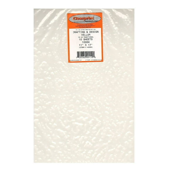 Clearprint 11 x 17 Unprinted Vellum 10-Sheet Pack