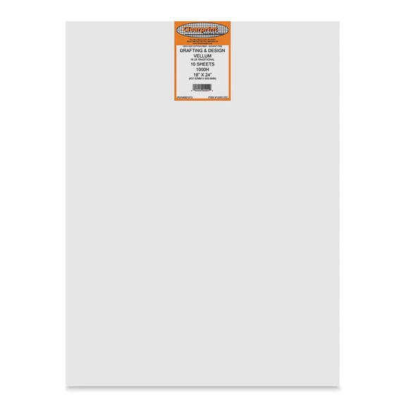 Clearprint Drafting Velllum - 18" x 24", 10 Sheets