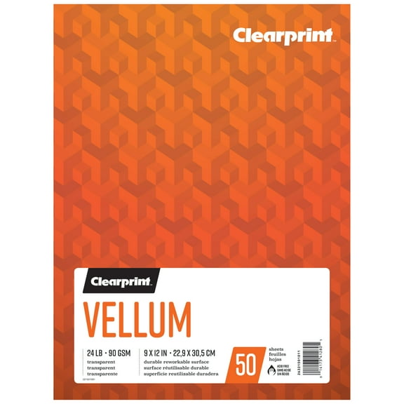 Clearprint Vellum Pad, 9in x 12in