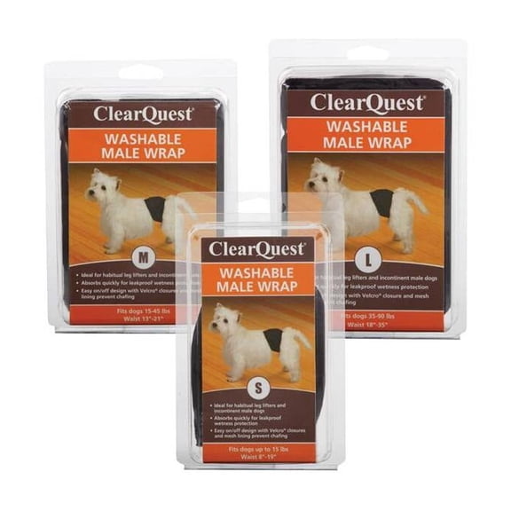 Clear Quest CQ Washable Male Wrap S Blk