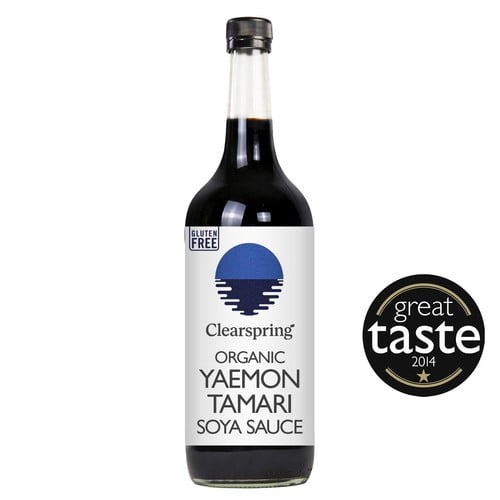 Clearspring Organic Japanese Yaemon Tamari Soya Sauce - Double Strength 1L, British Import (Pack of 2)
