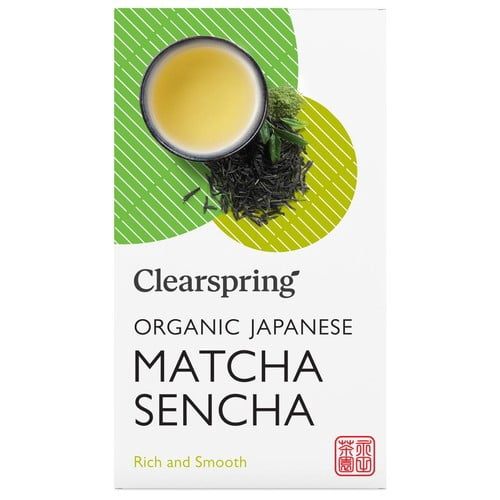Clearspring Organic Matcha Green Tea Bags 20's, British Import (Pack of 3)