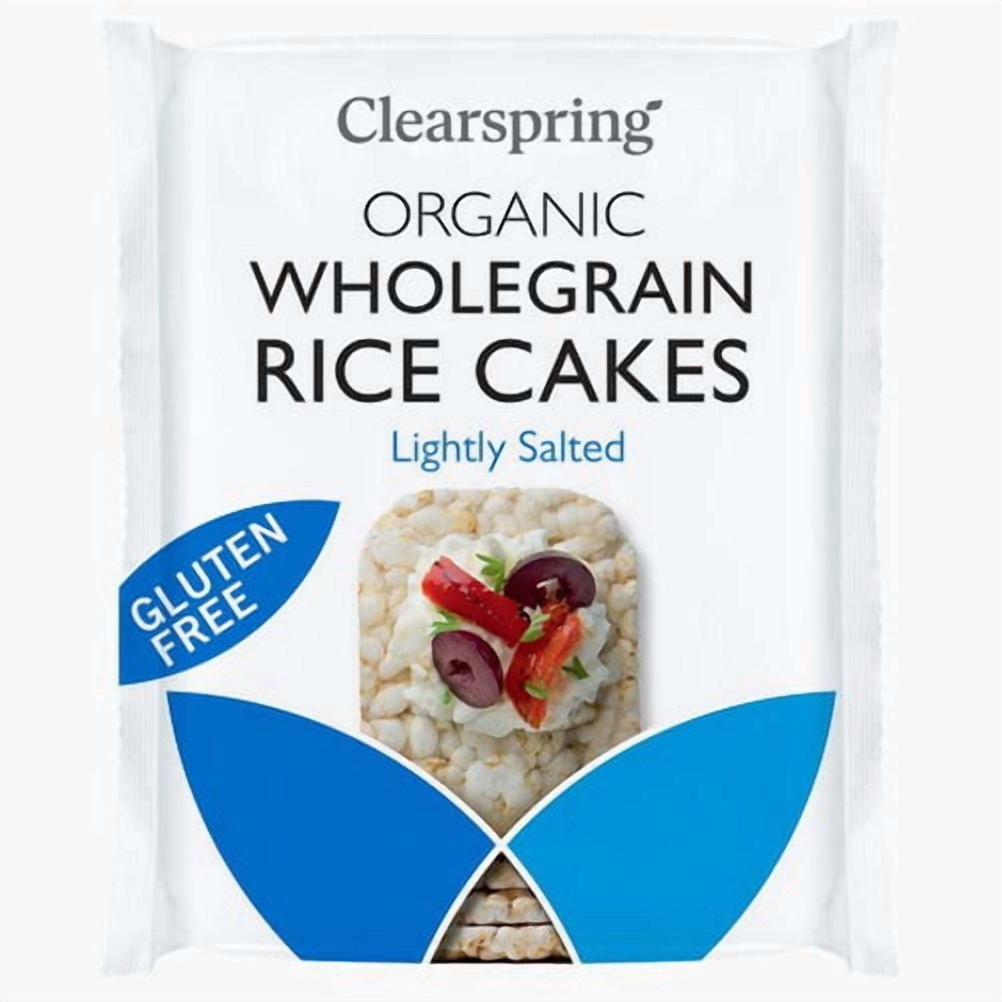 Clearspring Organic Rice Cakes - Lightly Salted 130g, British Import (Pack of 3)