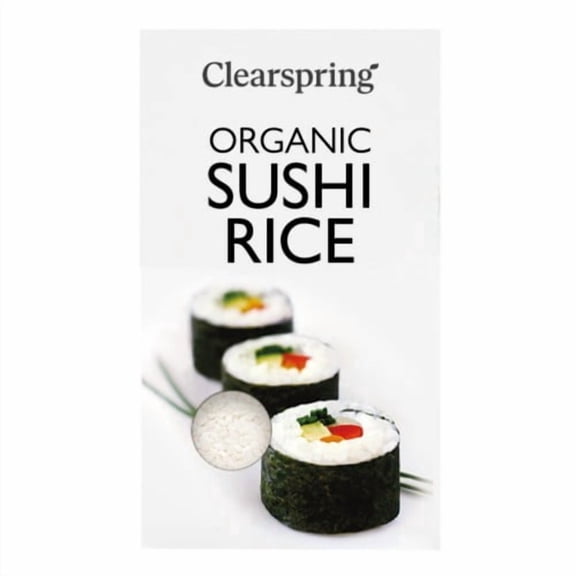 Clearspring Organic Sushi Rice 500g, British Import (Pack of 3)