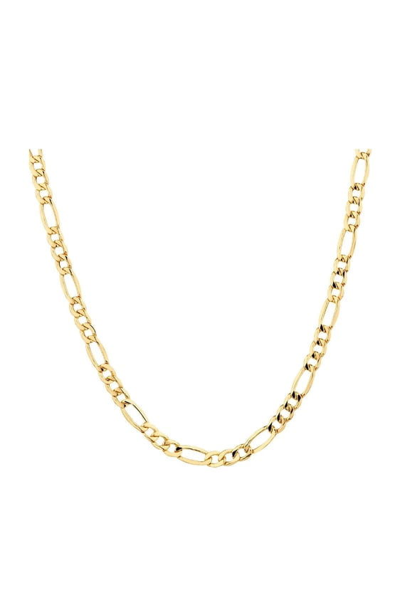 Cleartance!YTTAL Gifts For Women Gold Necklace For Women 14K Gold Filled Thick Figaro Chain Necklace, 8MM 24'' Gold Plated Necklace