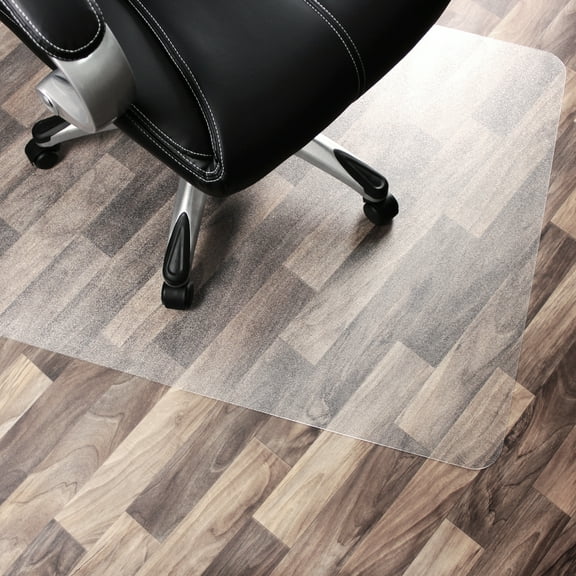 Cleartex Anti-Slip UnoMat Rectangular Chair Mat for Polished Hard Floors & Low Pile Carpets (48" X 60")