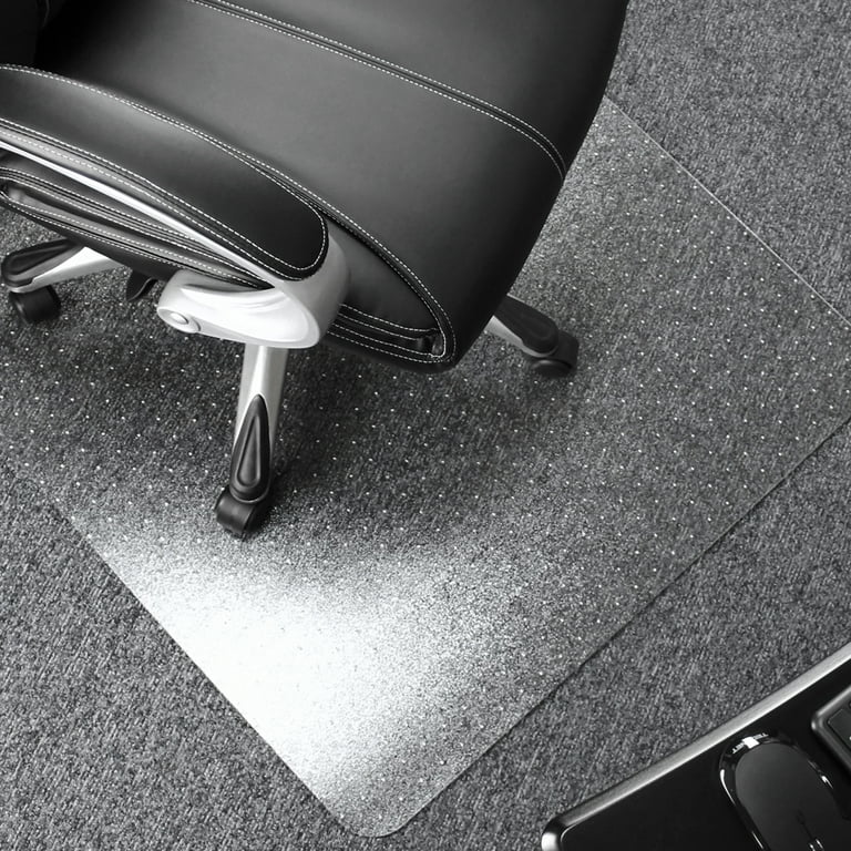 Cleartex Ultimat Polycarbonate Rectangular Chair Mat for Plush Pile Carpets Over 1 2 48 X 60 Walmart