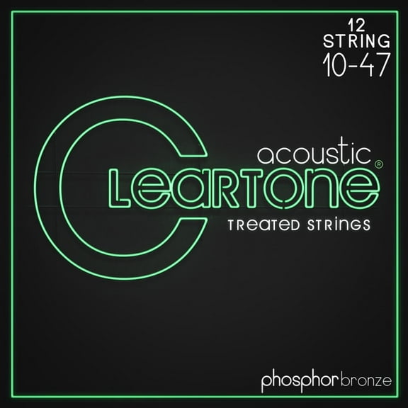 Cleartone Phosphor Bronze Acoustic Guitar Strings - 12-String 10-47