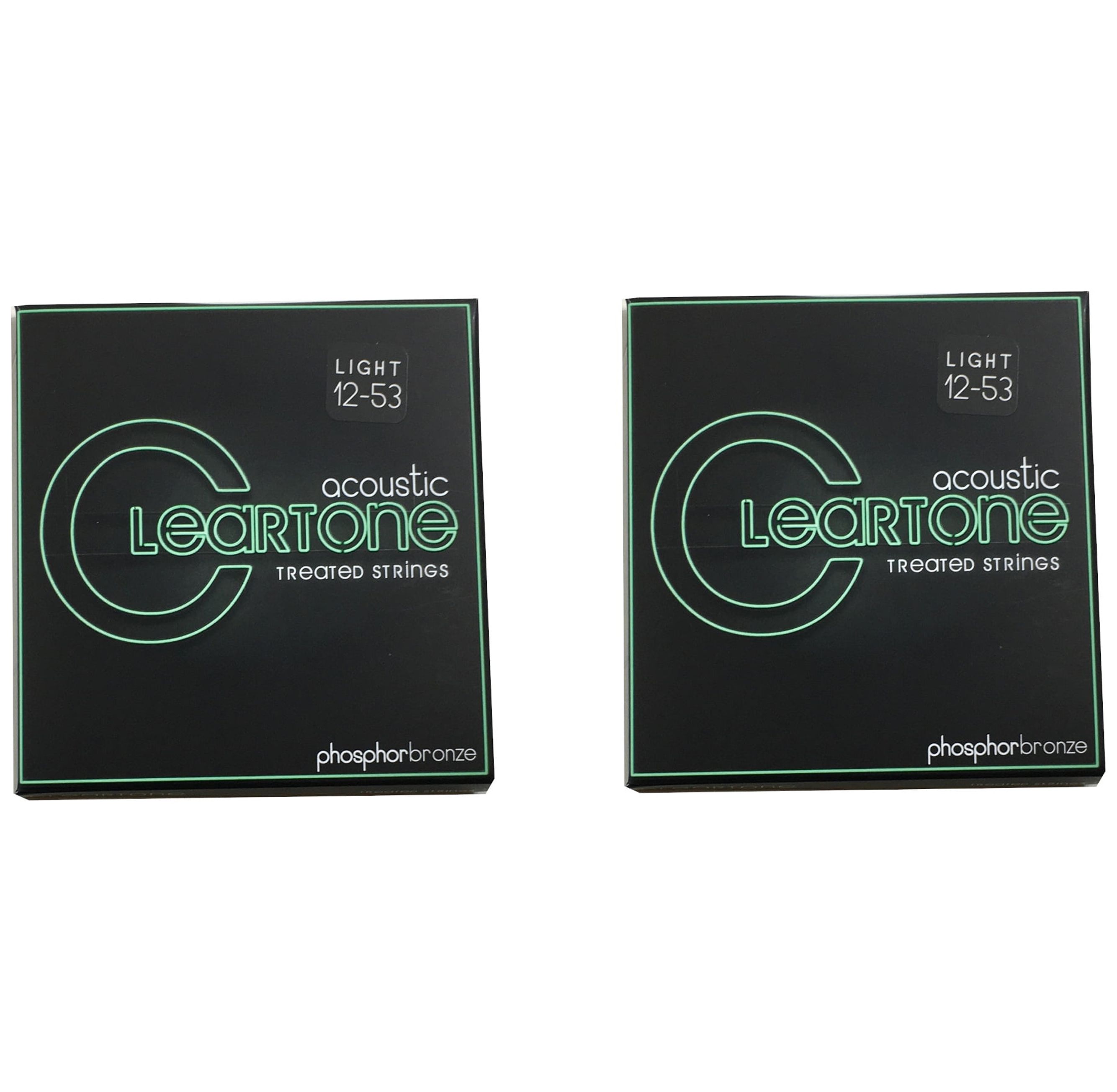 Cleartone Guitar Strings 2-Pack Acoustic Phosphor Bronze  12-53  Super Long Life