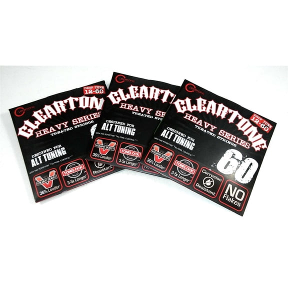 Cleartone Guitar Strings 3-PACK Electric Monster Heavy Alt Drop Tuning 12-60