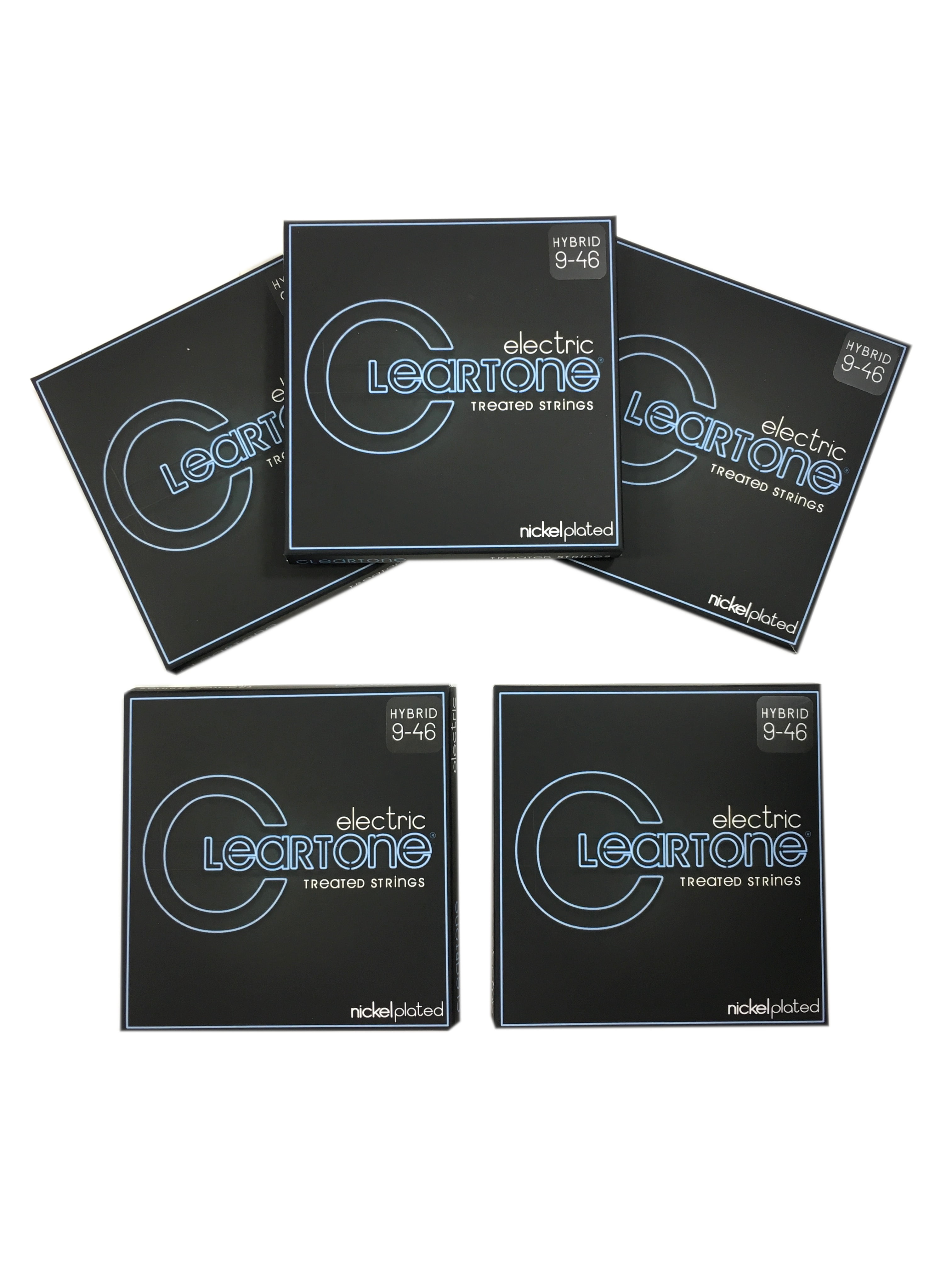 Cleartone Guitar Strings Electric Nickel Plated Hybrid 09-46 5 Pack Long Life