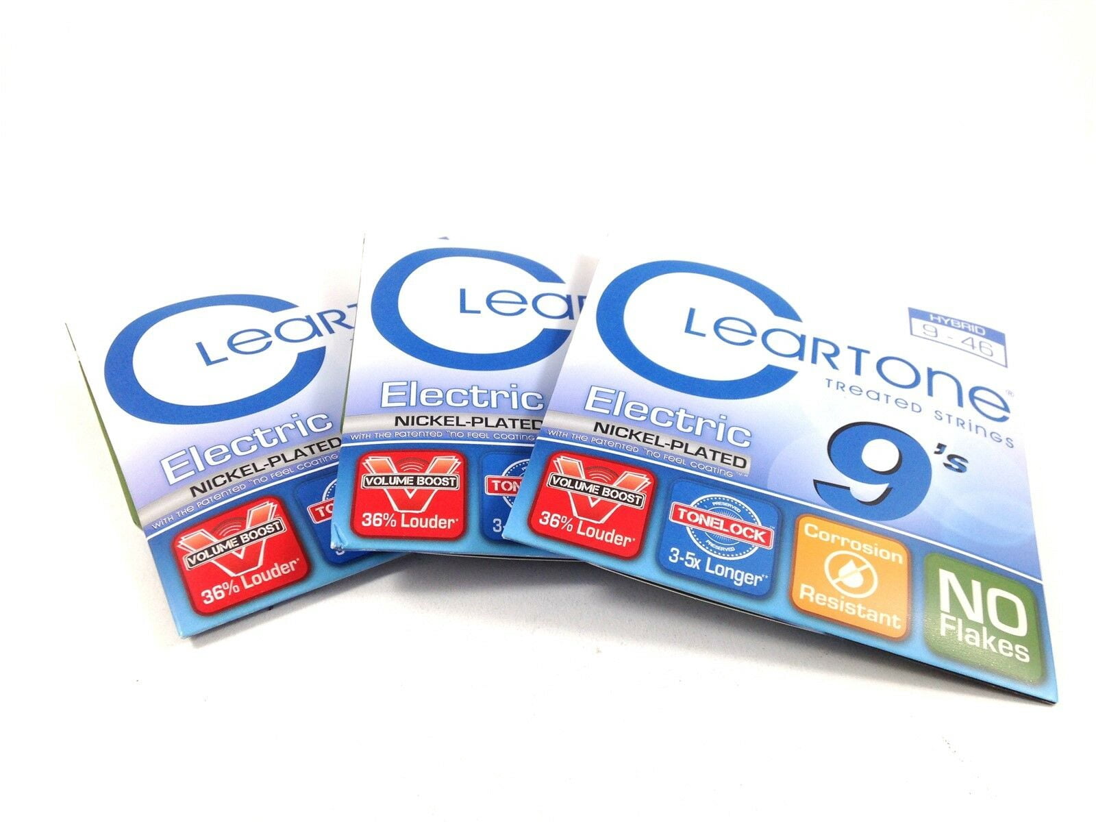 Cleartone Guitar Strings Electric Nickel Plated Hybrid 9-46