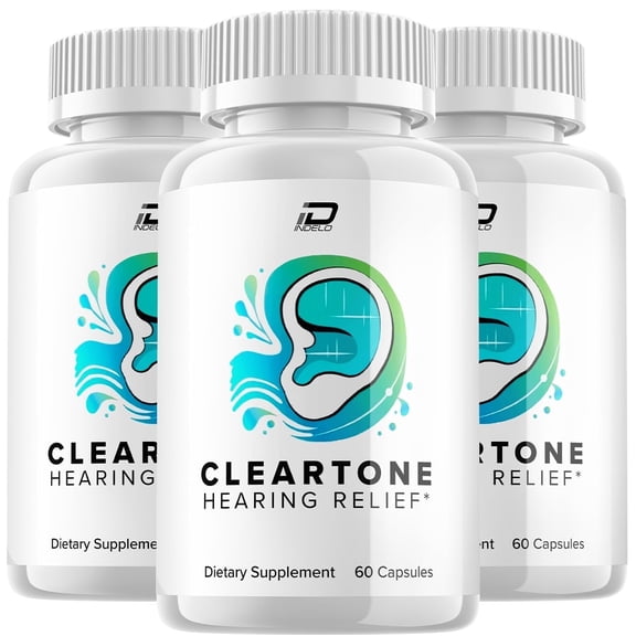 Cleartone Healthy Ear Support Supplement - Cleartone for Hearing Support, 3 Pack, 180 Capsules