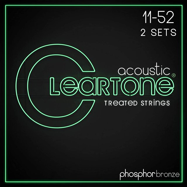 Cleartone Phosphor Bronze Custom Light Acoustic Guitar Strings 1152 (2