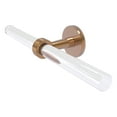 thumbnail image 1 of Clearview Collection 2 Arm Guest Towel Holder with Groovy Accents in Brushed Bronze, 1 of 9