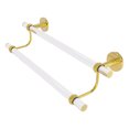 thumbnail image 1 of Clearview Collection 24-in Double Towel Bar with Twisted Accents in Polished Brass, 1 of 9