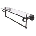 thumbnail image 1 of Clearview Collection Glass Shelf with Towel Bar with Dotted Accents - Venetian Bronze / 22 Inch, 1 of 1