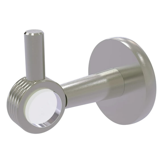 Clearview Collection Robe Hook - Satin Nickel / Grooved