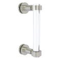 thumbnail image 1 of Clearview Collection Single Side Shower Door Pull with Smooth Accents - Satin Nickel / 8 Inch, 1 of 1