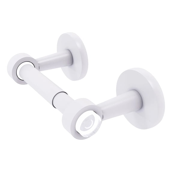 Clearview Collection Two Post Toilet Tissue Holder - Matte White / Smooth
