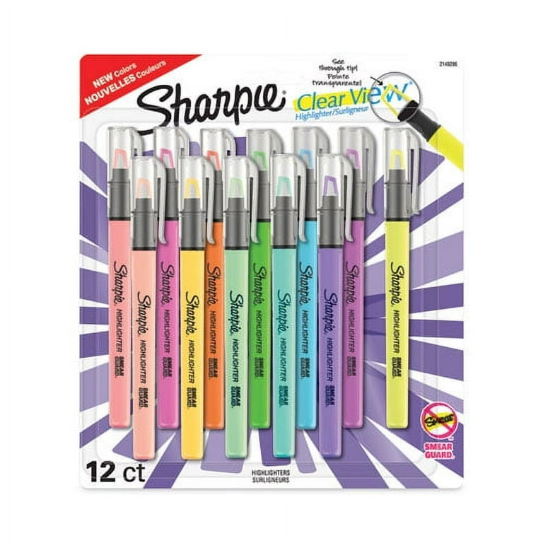 Clearview Pen-Style Highlighter, Assorted Ink Colors, Chisel Tip, Assorted Barrel Colors, 8/Pack Clearview Pen-Style Highlighter, Assorted Ink Colors, Chisel Tip, Assorted Barrel Colors, 8/Pack