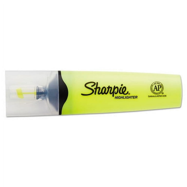 Clearview Tank-Style Highlighter, Fluorescent Yellow Ink, Chisel Tip, Yellow/Black/Clear Barrel, Dozen Clearview Tank-Style Highlighter, Fluorescent Yellow Ink, Chisel Tip, Yellow/Black/Clear Barrel, Dozen