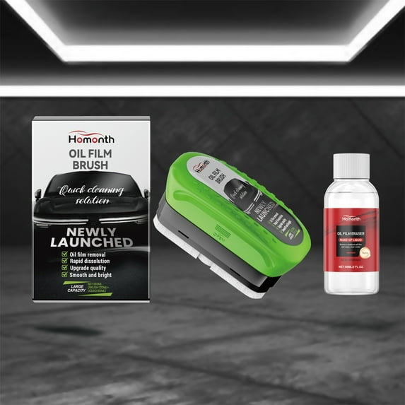 Clearvision Car Windshield, Clearvision Glass Cleaner, Clear Vision Glass Cleaner, Prevents Foggy Mirrors (Green) 120ml+60ml New 2.0 Car Oil Film Cleaning Brush Improves Clarity And Visibility