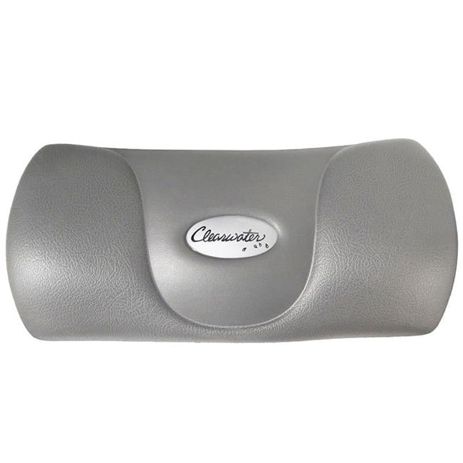 Clearwater B-C-HEAD-CHAR 10 x 5 in. Spa Riptide Model Pillow with Logo, Charcoal Grey - Small