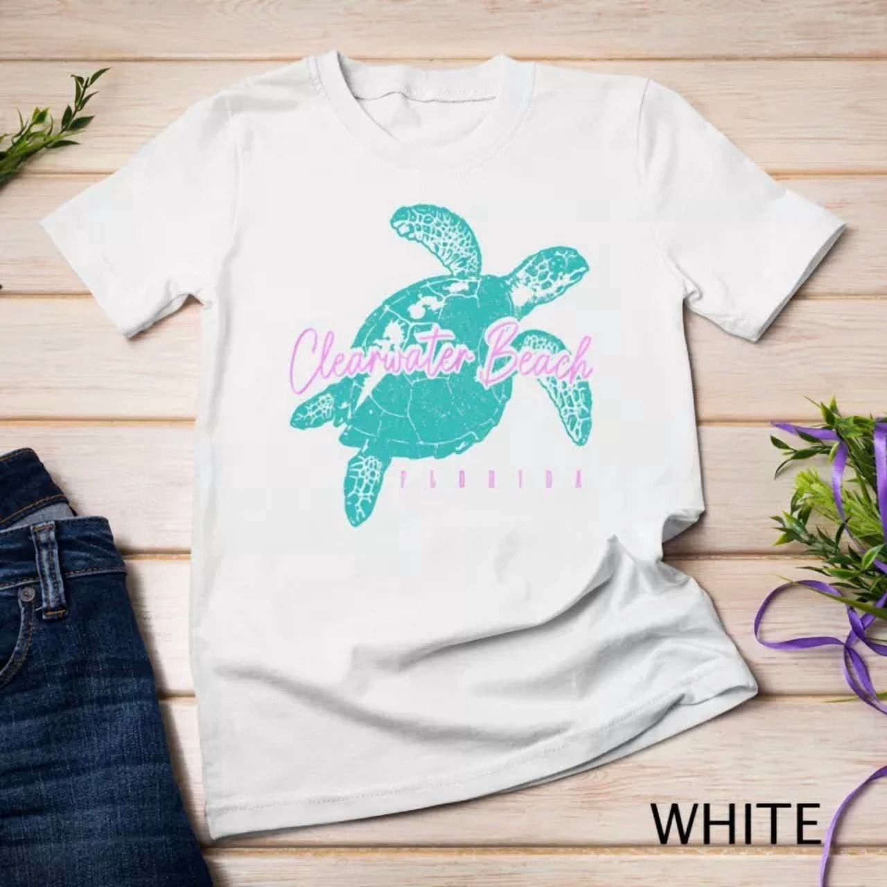 Clearwater Beach Florida Fl Sea Turtle Scuba Diving Diver T-Shirt ...