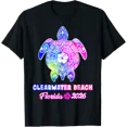 thumbnail image 1 of Clearwater Beach Florida Sea Turtle Tie Dye Summer T-Shirt, 1 of 6