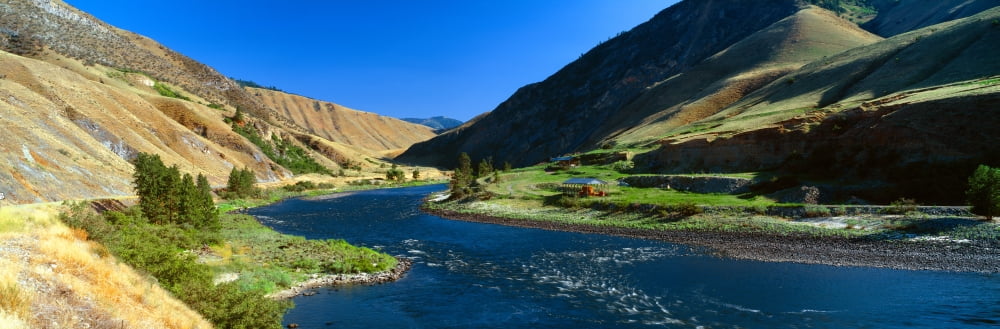 Clearwater River Lewis and Clark 1805 expedition route Idaho Canvas Art - Panoramic Images (36 x 12)