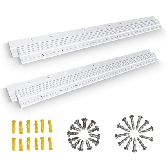 Cleat 30 Inch 2 Pairs Heavy Duty Aluminum Z Clips/bar Hanger Interlocking Wall Mounting Bracket Hardware Kit For Hanging Mirrors Picture Shheadboard Cabinet Whiteboard Art Frames