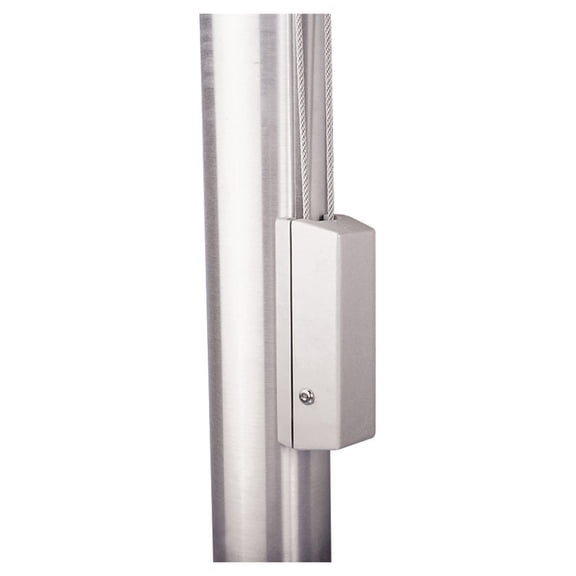 Cleat Cover Box with Cylinder Lock - Fits 4" - 12" Diameter Silver