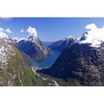 thumbnail image 1 of Cleddau Valley Mitre Peak & Milford Sound South Island New Zealand Poster Print by David Wall, 1 of 1