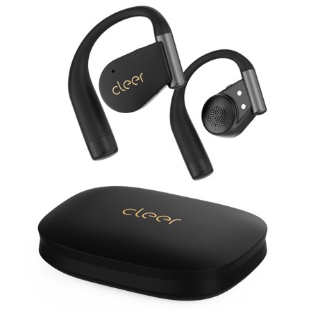 Cleer ARC 4 Plus Open Ear Earbuds,True Wireless Bluetooth Earphones with Dolby Audio and Head Tracking, Earhook Earbuds with 34H Playtime, IPX7 Waterproof Sports Headphones for Workout, EQ, Black