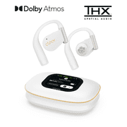 Cleer ARC 5 Open-Ear Wireless Earbuds with Ear Hooks, Dolby Atmos & THX Spatial Audio, 60H Battery, Fast Charge, IPX7 Waterproof Sports Headphones for Running &