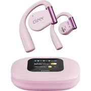 Cleer ARC3 Open Ear True Wireless Earbuds, IPX7 Water Resistant, Secure Earhooks, Built-in Microphone, Pink