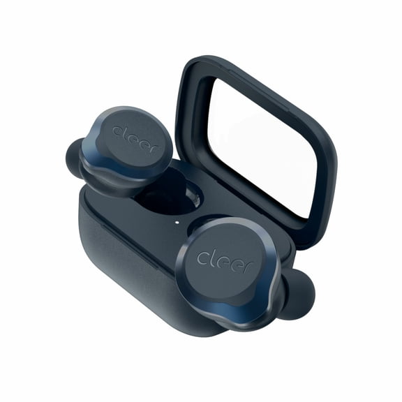 Cleer Ally Plus II Noise Cancellation Wireless In-Ear Earbuds with Microphones & Charging Case, Midnight Blue
