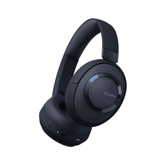 Cleer Audio ALPHA Over-Ear Adaptive ANC Noise-Canceling Bluetooth Headphones with Microphones - Midnight Blue