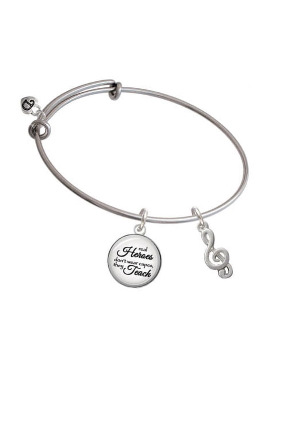Clef Real Heroes Teach Bangle Bracelet