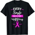 thumbnail image 1 of Cleft Lip And Palate Awareness Week Smile Strong Pink Ribbon T-Shirt, 1 of 4