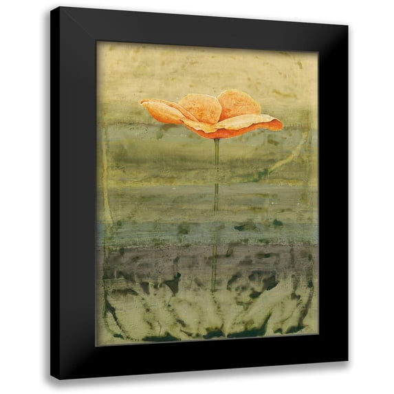 Clema 18x24 Black Modern Framed Museum Art Print Titled - Papaver