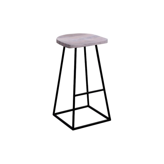 Clement Solid Wood 30" Bar Stool - White