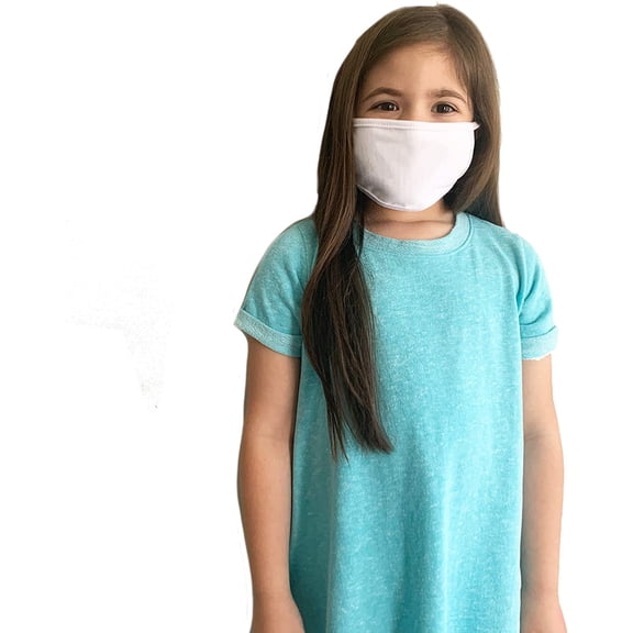 Clementine Apparel 2 Layer Cotton Protective Face Cover Kids, Washable and Reuseable