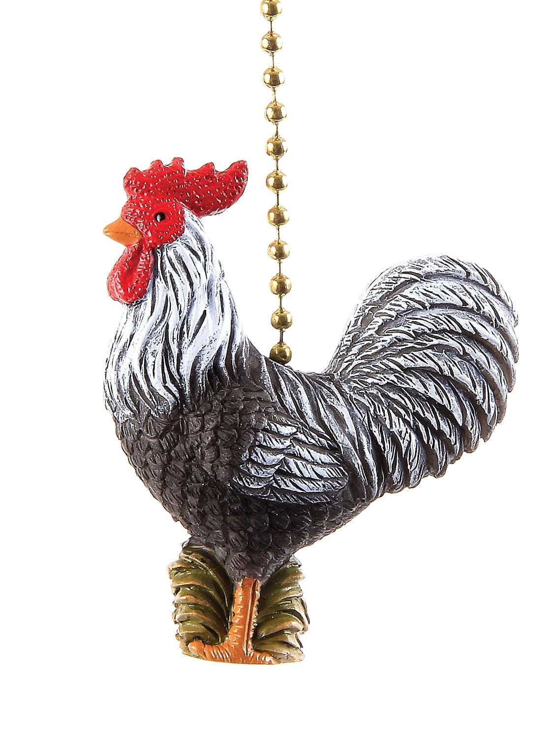 Hand Painted Resin Rooster Ceiling Fan Pull Chain