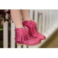 thumbnail image 1 of Clementine Fringe cowgirl booties fuchsia glitter toddler 10, 1 of 3