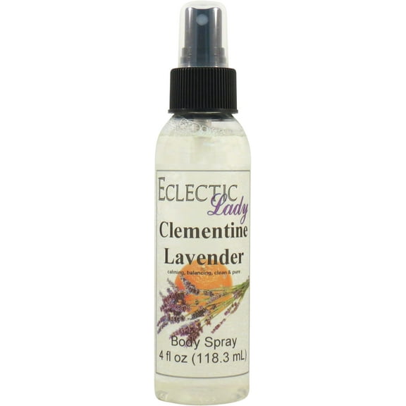 Clementine Lavender Body Spray, Eclectic Lady, Hydrating Mist, Unisex, 4 oz