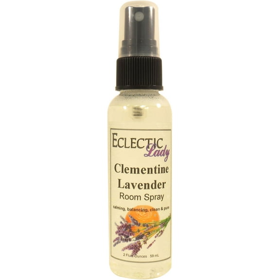 Clementine Lavender Room Spray by Eclectic Lady, 2 Ounces, Fragrant Aromatic Room Mist For Home, Room, Office