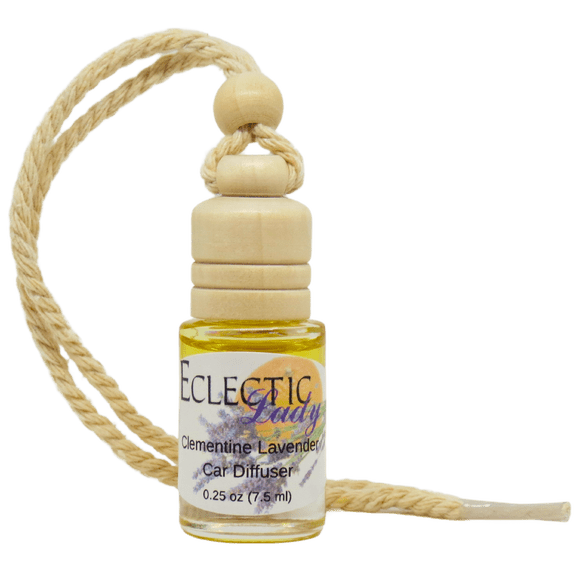 Clementine Lavender Scented Car Diffuser by Eclectic Lady, 7.5 ml, Air Freshener, Premium Fragrance
